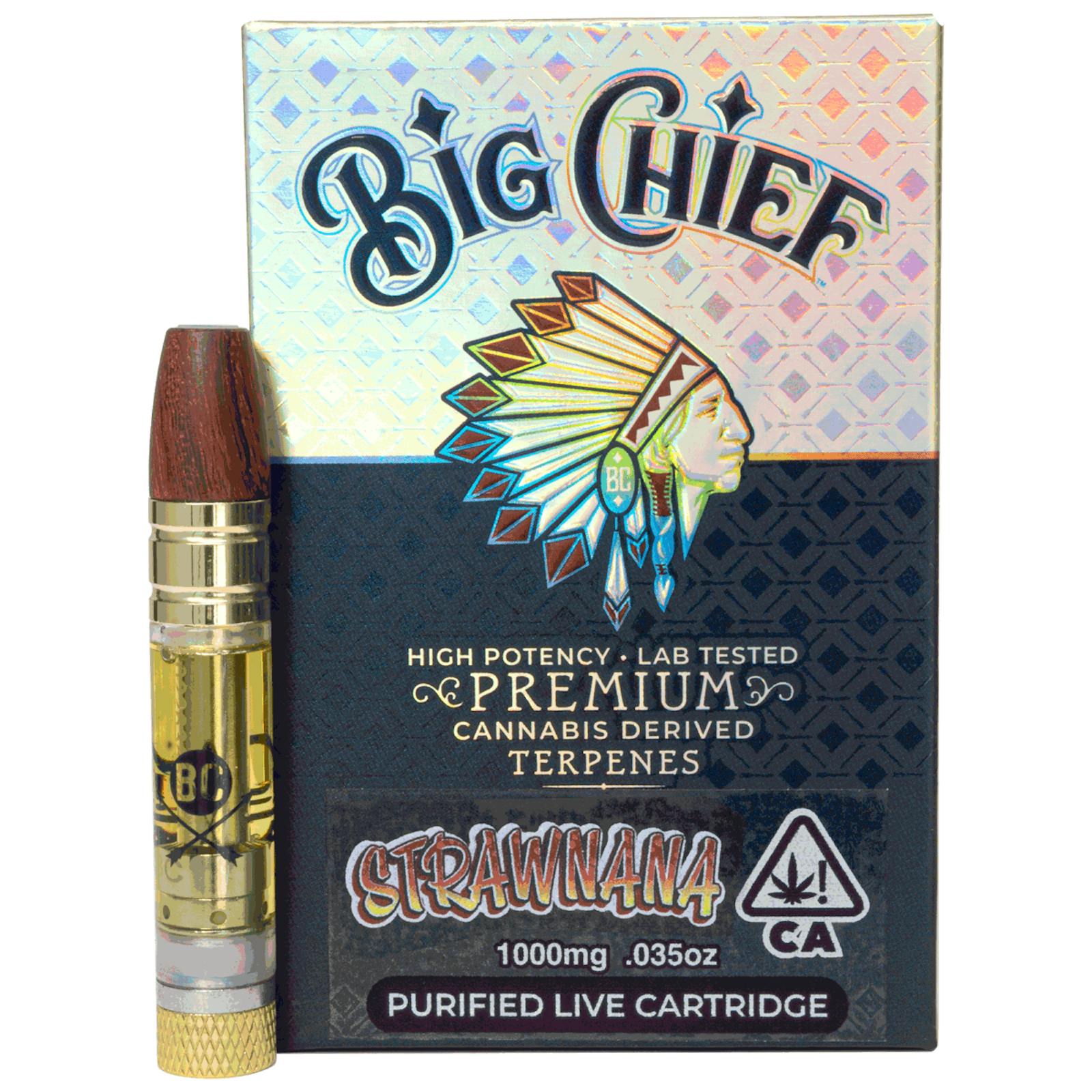 Big Chief Premium Cartridge 1G - Strawnana - HITC-BC-CART-1G-P-STRAWNANA