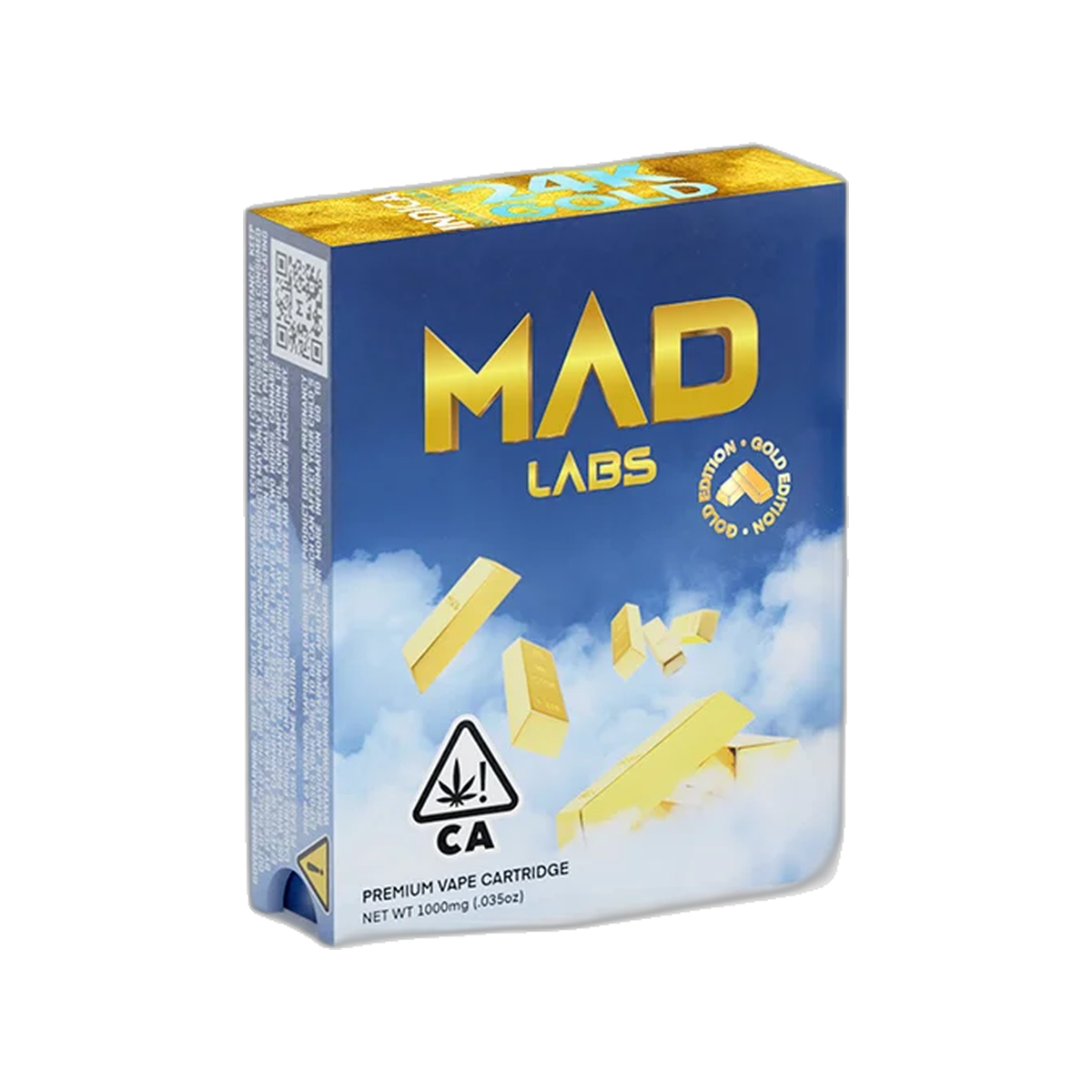 Mad Labs Premium Cartridge 1G - 24k Gold - HITC-ML-CART-1G-P-24K-GOLD