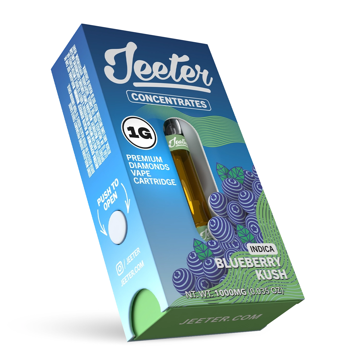Jeeter Premium Cartridge 1G - Blueberry Kush - HITC-J-CART-1G-P-BLUEBERRY-KUSH
