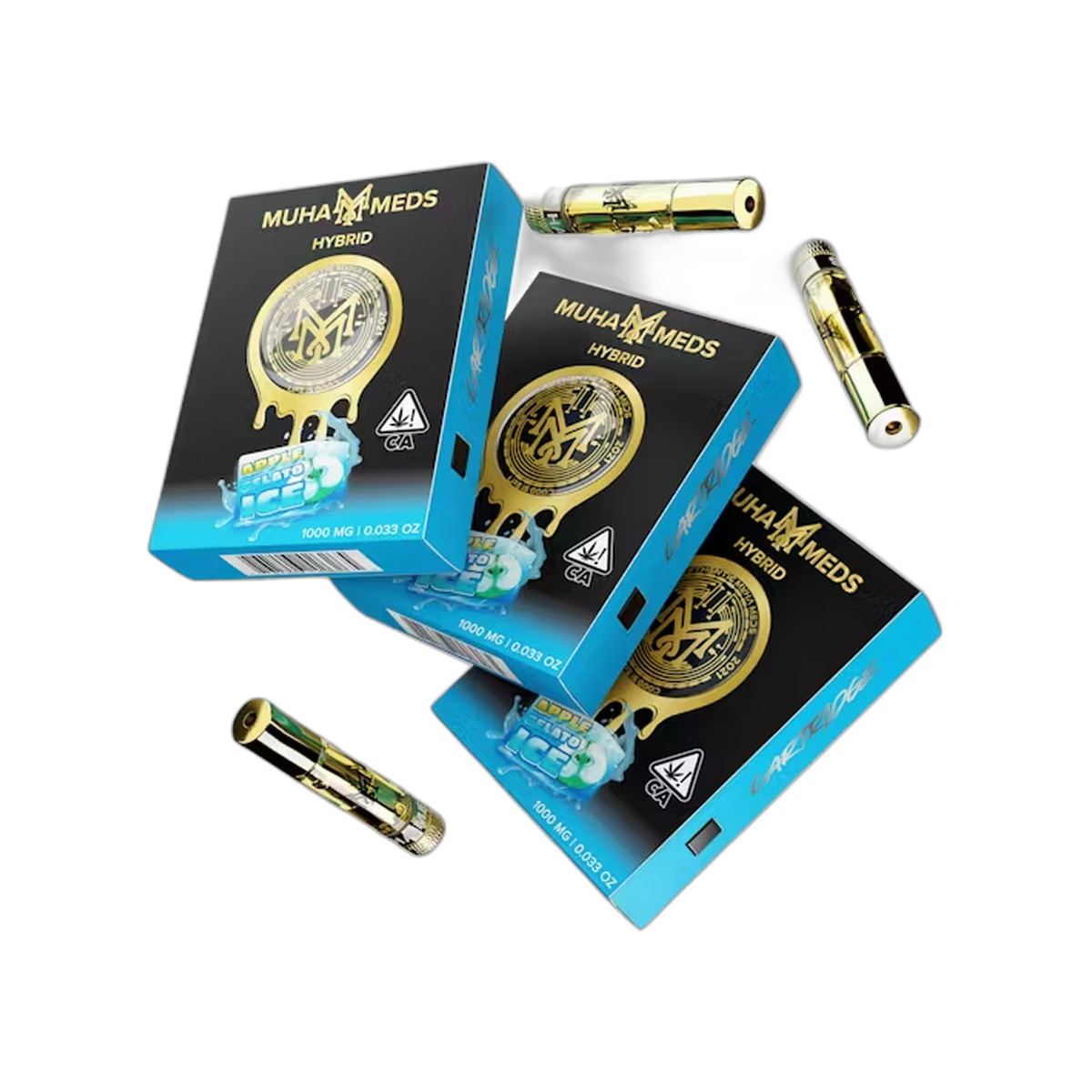 Muhameds Premium Cartridge 1G - Apple Gelato Ice - HITC-M-CART-1G-P-APPLE-GELATO-ICE