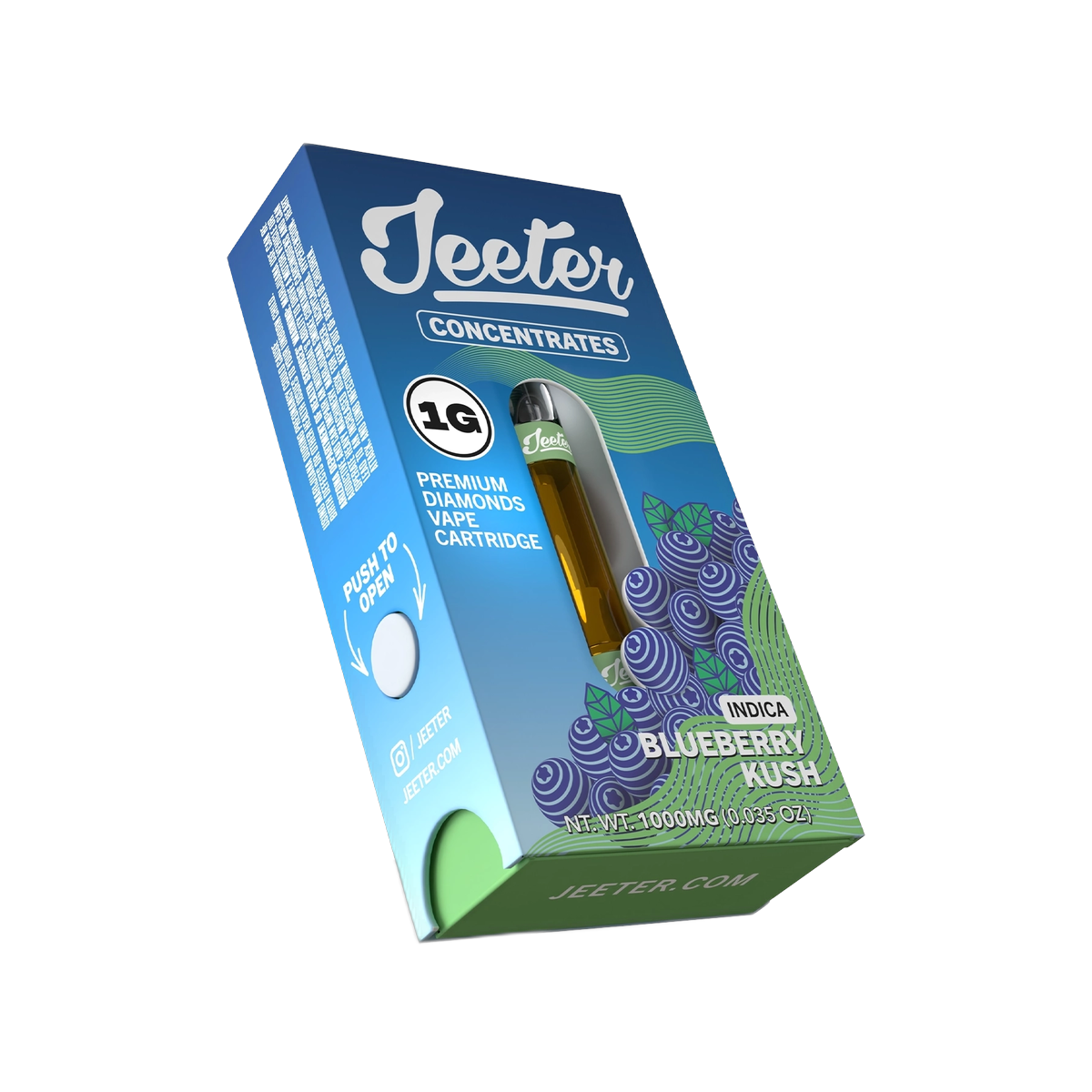 Jeeter Premium Cartridge 1G - Blueberry Kush - HITC-J-CART-1G-P-BLUEBERRY-KUSH