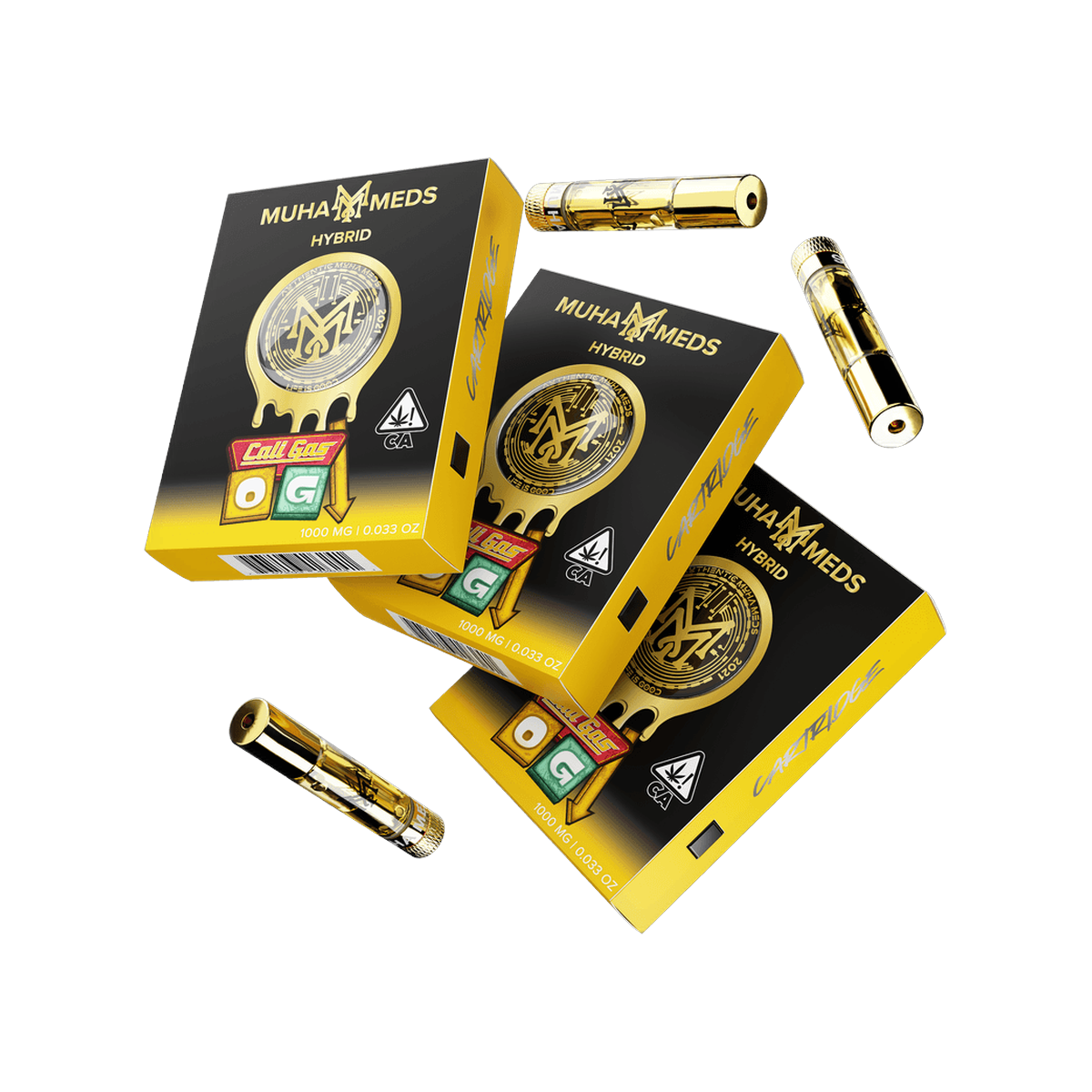 Muhameds Premium Cartridge 1G - Call Gas OG - HITC-M-CART-1G-P-CALL-GAS-OG