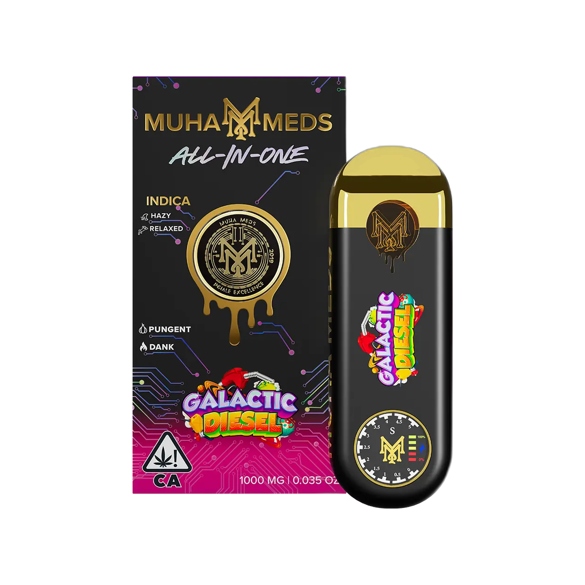 Muhameds AIO Premium Disposable 2G - Galactic Diesel - HITC-M-DISP-2G-AP-GALACTIC-DIESEL