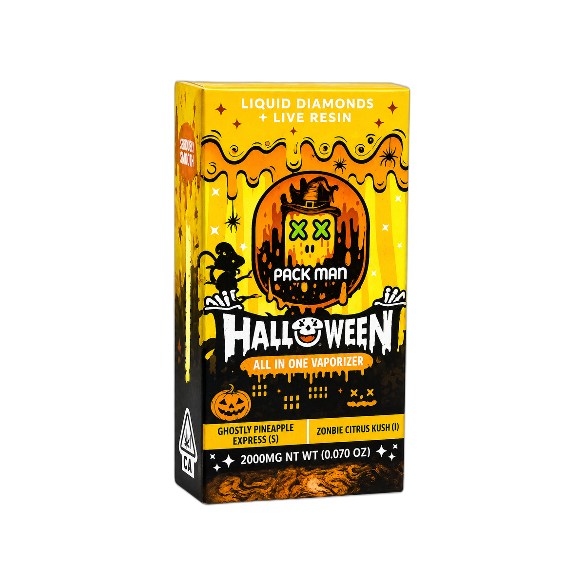 Packman Halloween Premium Disposable 2G - Ghostly Pineapple Express - HITC-P-DISP-2G-HP-GHOSTLY-PINEAPPLE-EXPRES