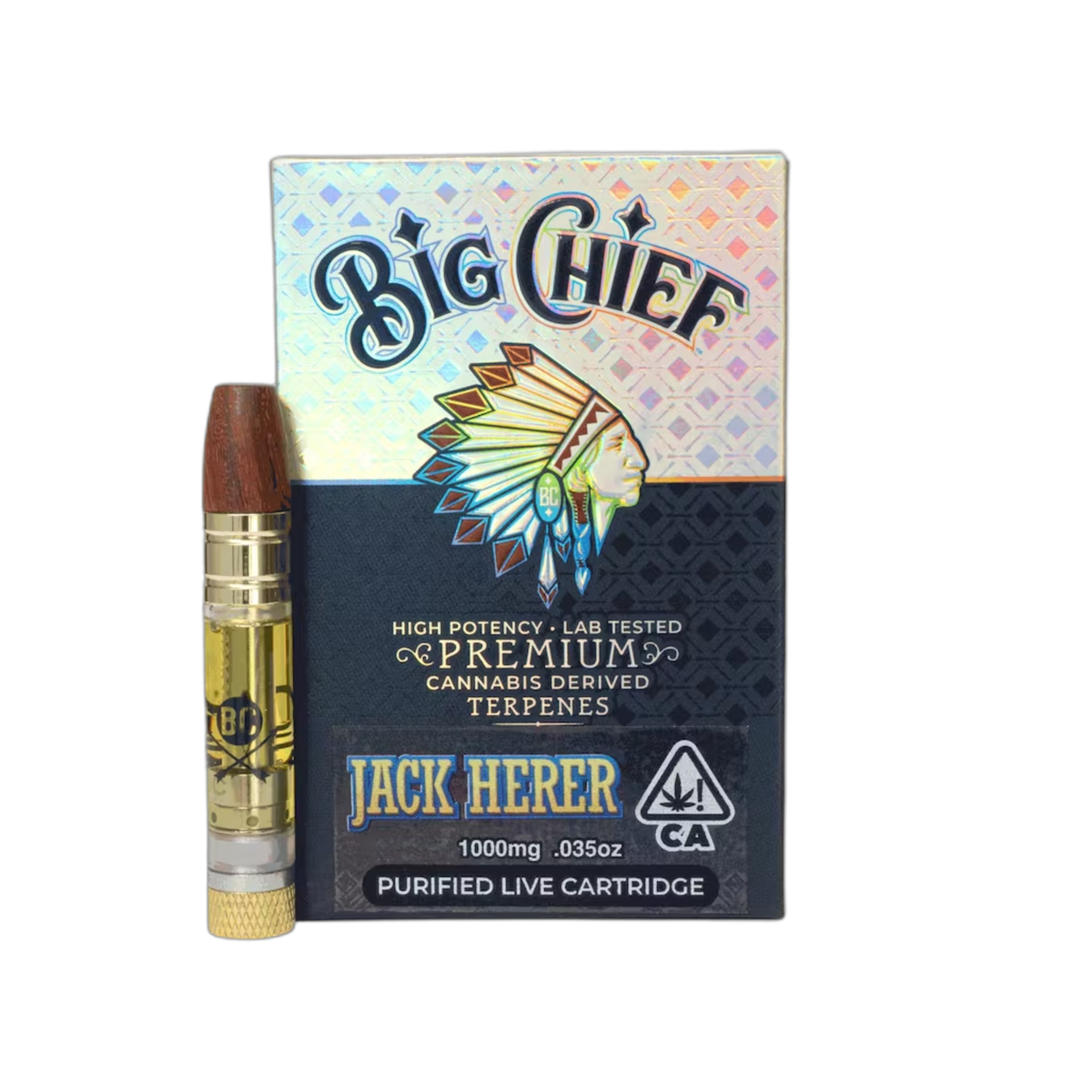 Big Chief Premium Cartridge 1G - Jack Herer - HITC-BC-CART-1G-P-JACK-HERER