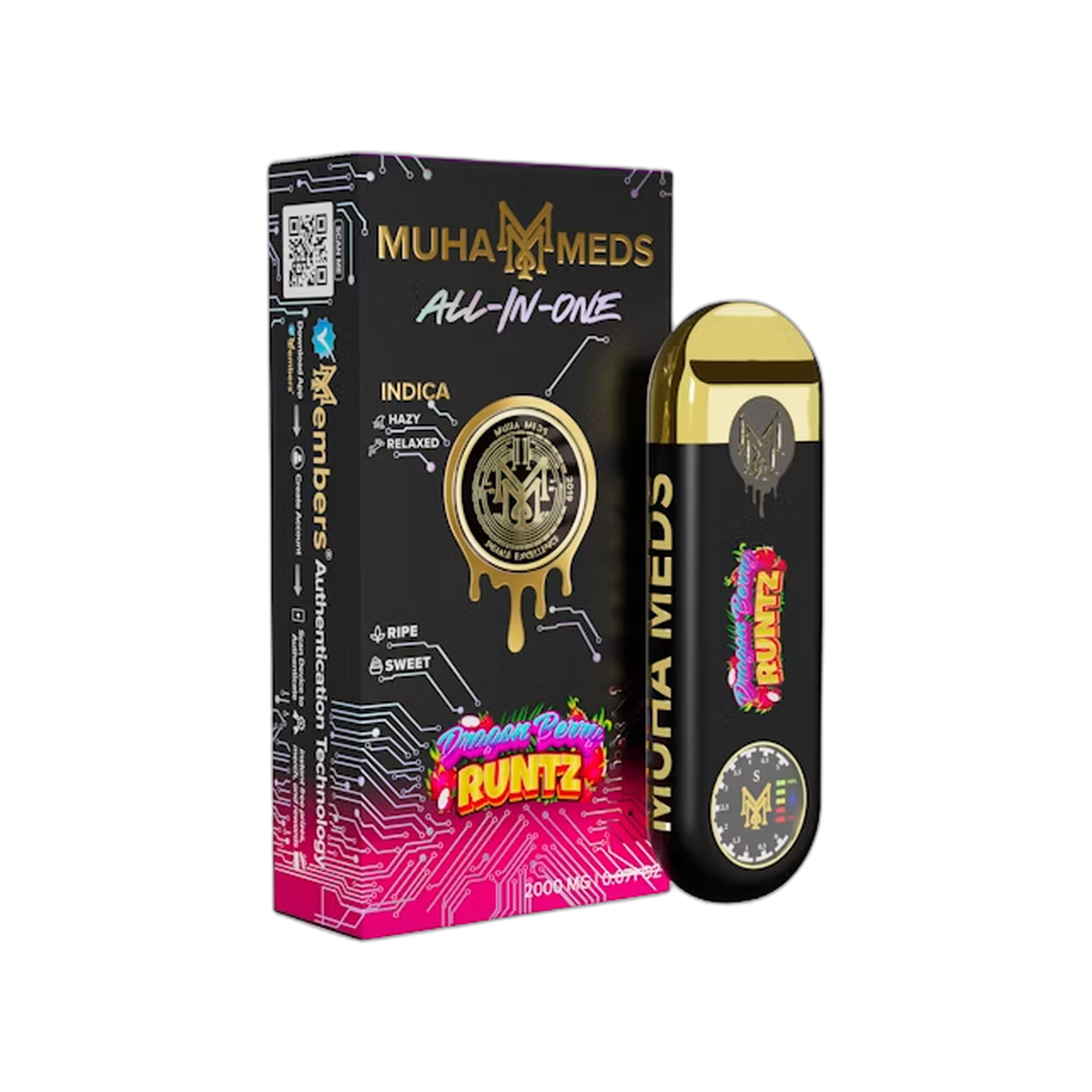 Muhameds AIO Premium Disposable 2G - Orange Berry Runtz - HITC-M-DISP-2G-AP-ORANGE-BERRY-RUNTZ