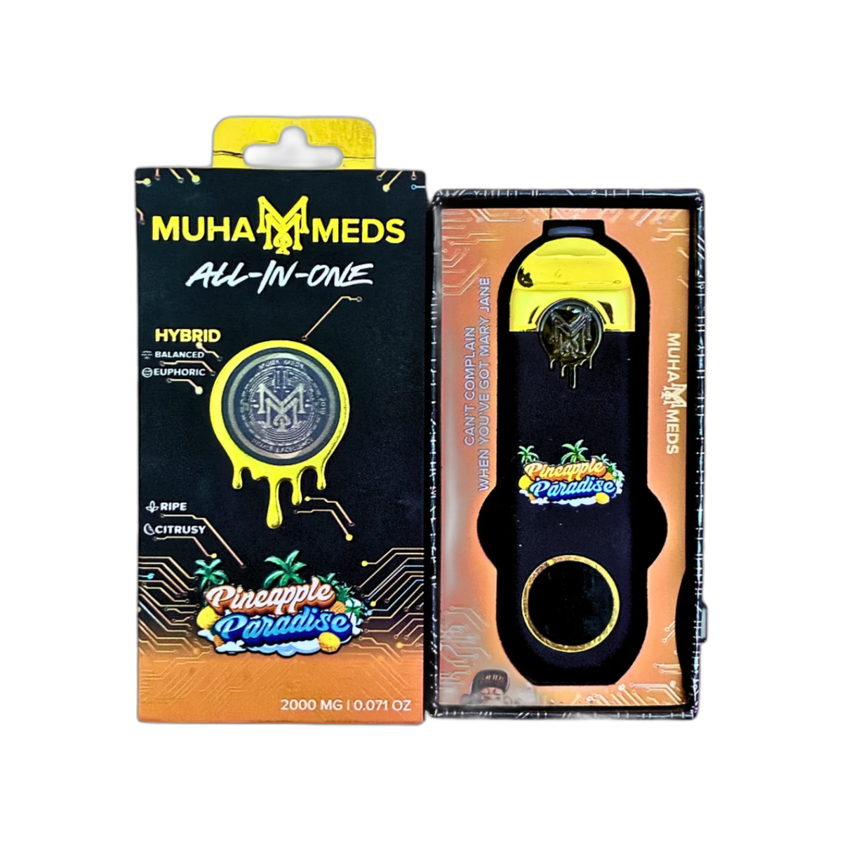 Muhameds AIO Premium Disposable 2G - Pineapple Paradise - HITC-M-DISP-2G-AP-PINEAPPLE-PARADISE