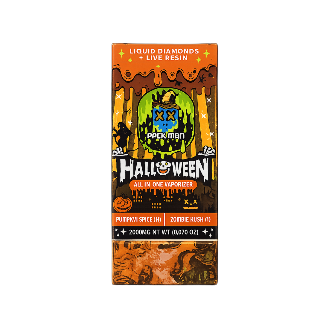 Packman Halloween Premium Disposable 2G - Pumpkin Spice - HITC-P-DISP-2G-HP-PUMPKIN-SPICE