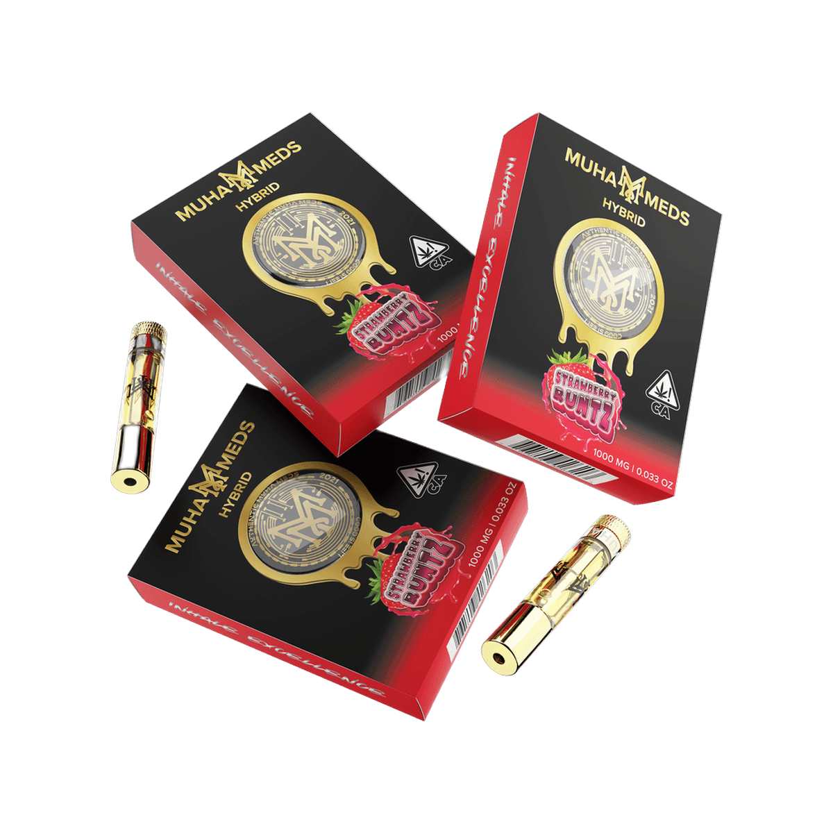 Muhameds Premium Cartridge 1G - Strawberry Runtz - HITC-M-CART-1G-P-STRAWBERRY-RUNTZ