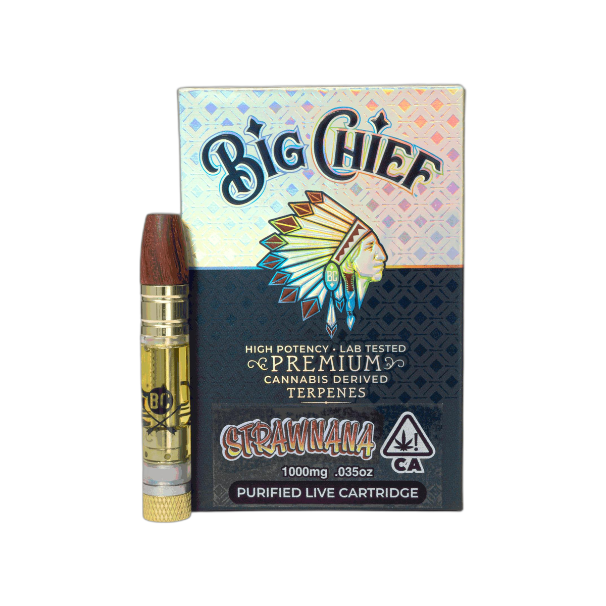 Big Chief Premium Cartridge 1G - Strawnana - HITC-BC-CART-1G-P-STRAWNANA