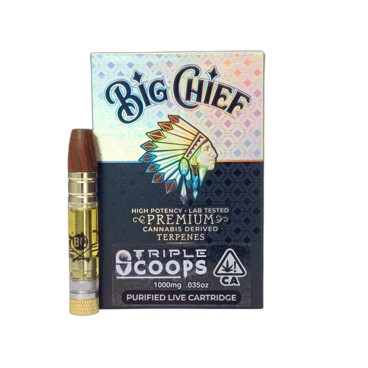 Big Chief Premium Cartridge 1G - Triple Scoops - HITC-BC-CART-1G-P-TRIPLE-SCOOPS